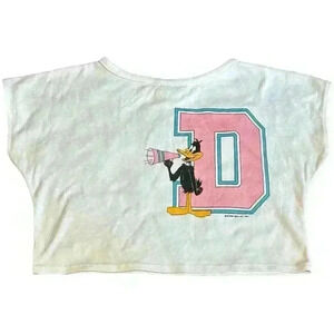 Daffy Duck Vintage 1984 Cartoon Crop Top